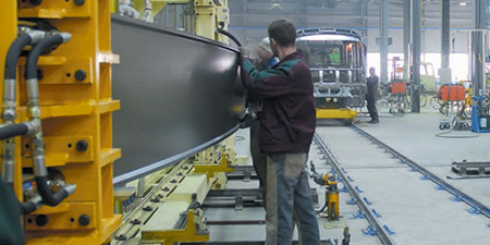 Crane Rail systems for Rail systems for the aluminium sector